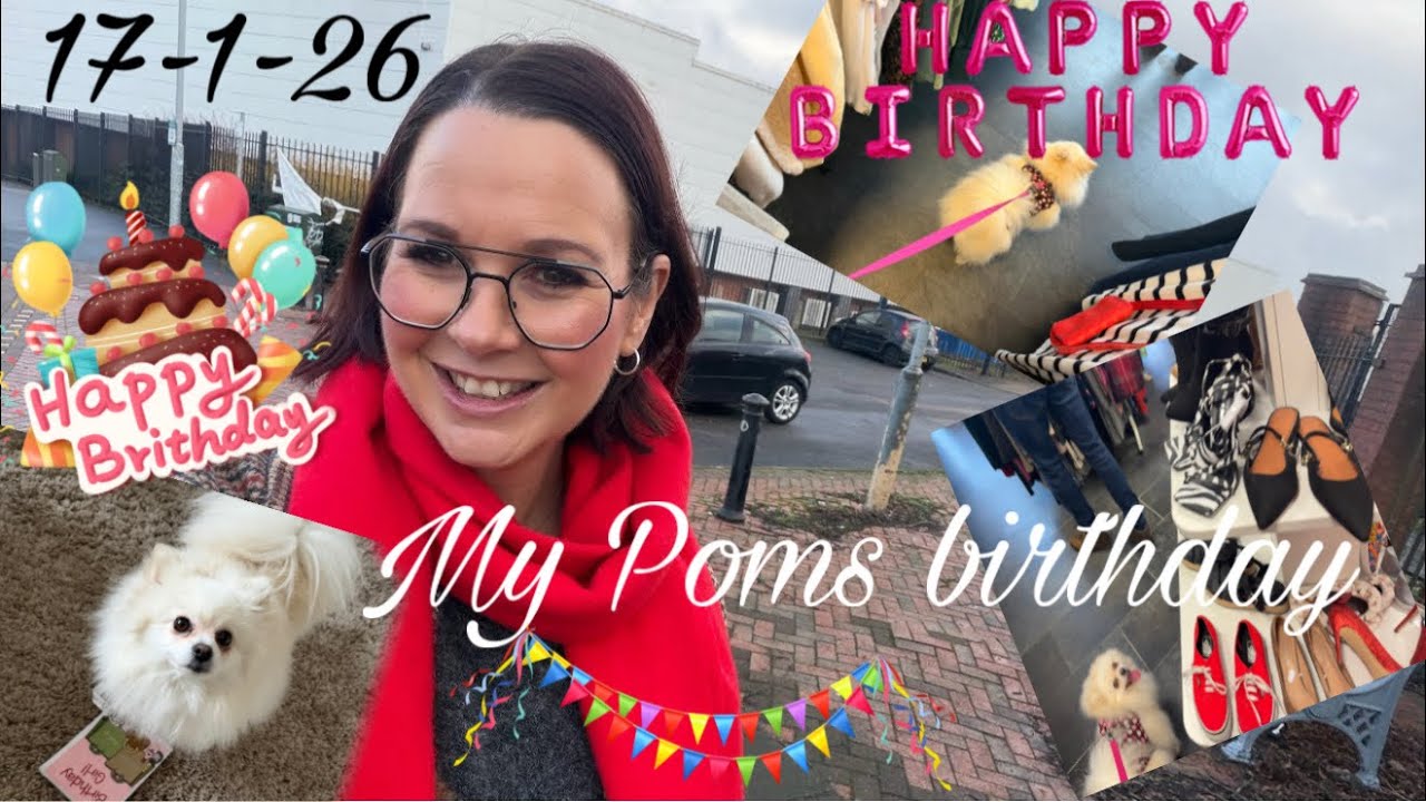 It’s my Poms birthday 🎁 spend the day with us 😍 17 January 2026 @MrsPinkyCrazyBagLady 