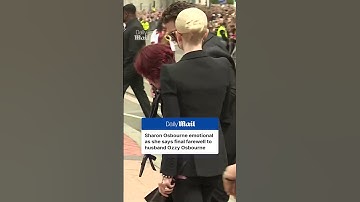 Heartbreaking moment Sharon broke down in tears at Ozzy Osbourne funeral