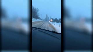 Snow Driving Karda Araba Sürmek.