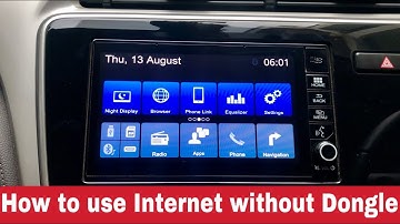 How to use Internet without WIFI Dongle on DIGIPAD | Honda Cars