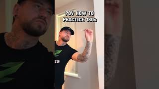 How to hit more 180s #darts #dartsfans #shorts #lukelittler