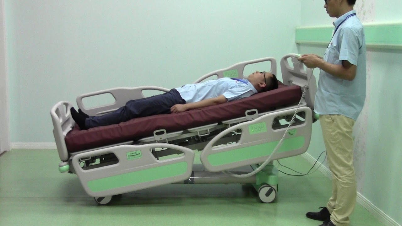 EZTurn Hospital Bed Reverse trendelenburg YouTube
