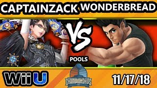 DHATL18 Smash 4 - CaptainZack (Bayonetta) Vs. Rectify | WonderBread (Little Mac) - Wii U Pool B - WF