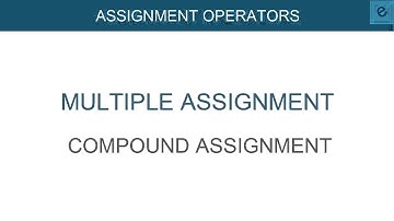 Assignment operator in C