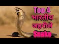 Top 4 Indian Venomous snake | भारतीय विषारी साप | Cobra, krait,Viper | Happy Learning |...
