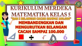 Kurikulum Merdeka : Matematika Kelas 5 BAB 1 Membandingkan dan Mengurutkan Bilangan Sampai 100.000