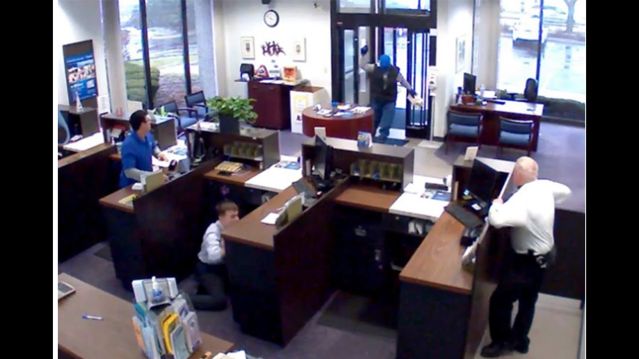 Deadly Shootout inside of Alpine Bank in Rockford IL. Warning images