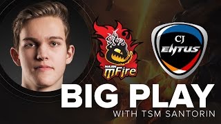 Najin vs CJ Entus Big Play with TSM Santorin - Summer LCK 2015 | League of Legends