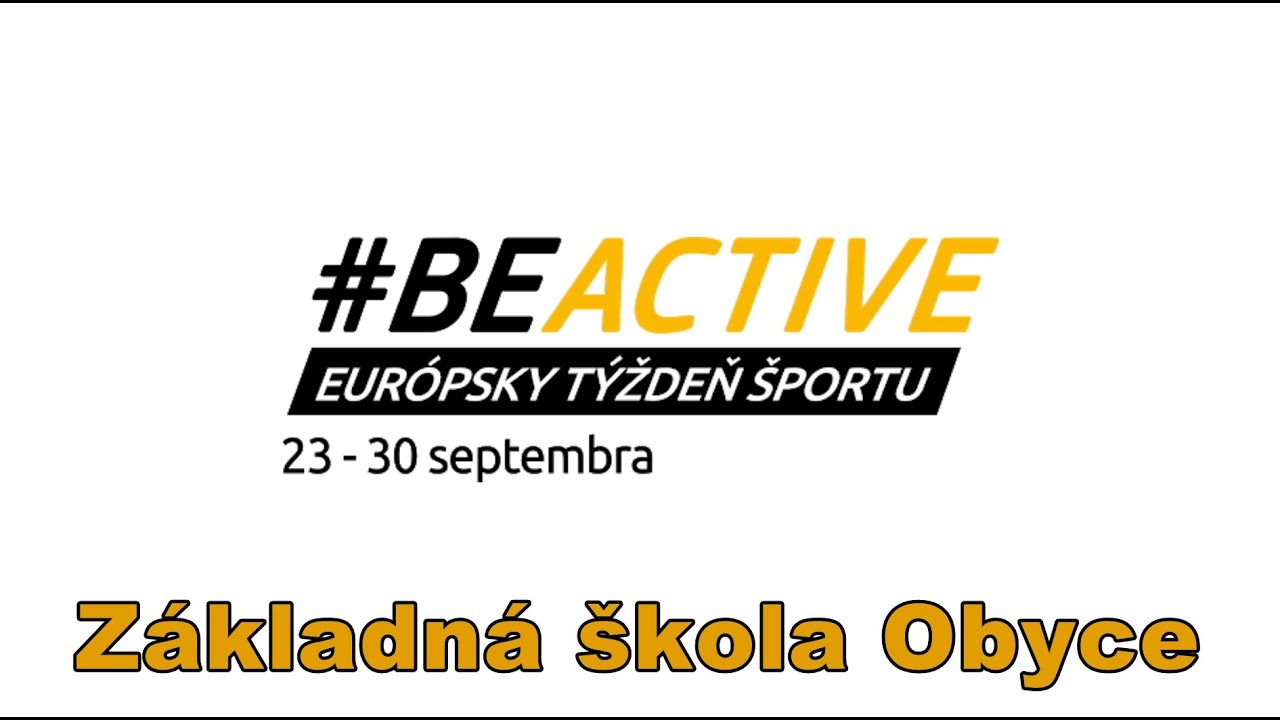 #BEACTIVE 2020 ZŠ Obyce