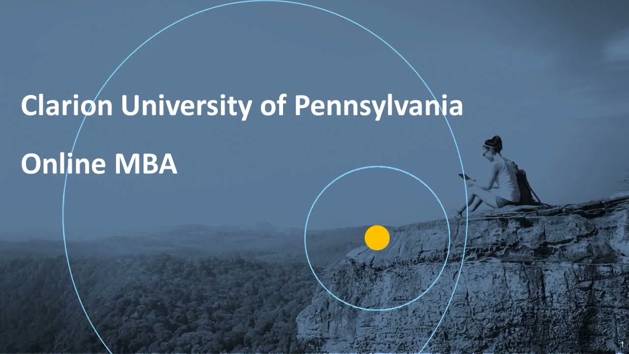 Clarion University of Pennsylvania Online MBA
