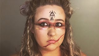 VIKING WARRIOR HAIR & MAKEUP TUTORIAL | Kenzee Hutch
