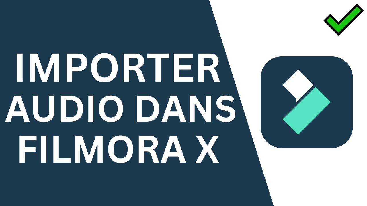 Comment importer un audio sur filmora x 100 facile youtube