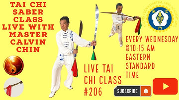 Wu Style  tai chi weapons forms class Live! Tai Chi Broadsword, Tai Chi straight sword