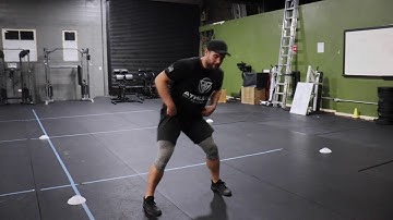 4 Cone Drill Sprint, Shuffle, Sprint, Backpedal