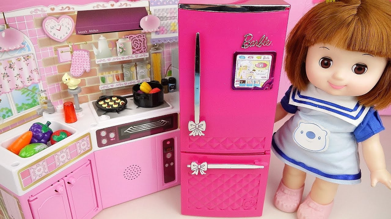 Baby doll kitchen and refrigerator toys baby Doli play YouTube