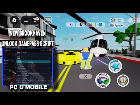 NEW Brookhaven Unlock Gamepass Script | GHUB V16 Fluxus,Hydrogen,Delta,Arceus X Mobile 