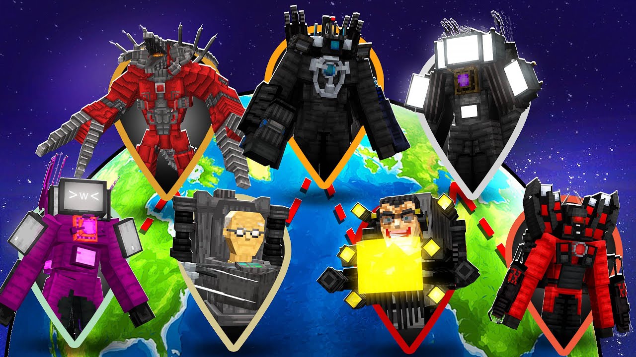 MODO DOMINAÇÃO de SKIBIDI TOILET no Minecraft o FILME