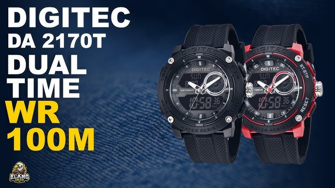 DIGITEC DA 2170 T : JAM DIGITEC DUAL TIME WR 100M TERBARU (2022)