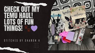 Check out my Temu Haul!  Lots of fun items and some sparkly things too! 😁💕 Flags, jewelry and more! @StitchesbySharonH