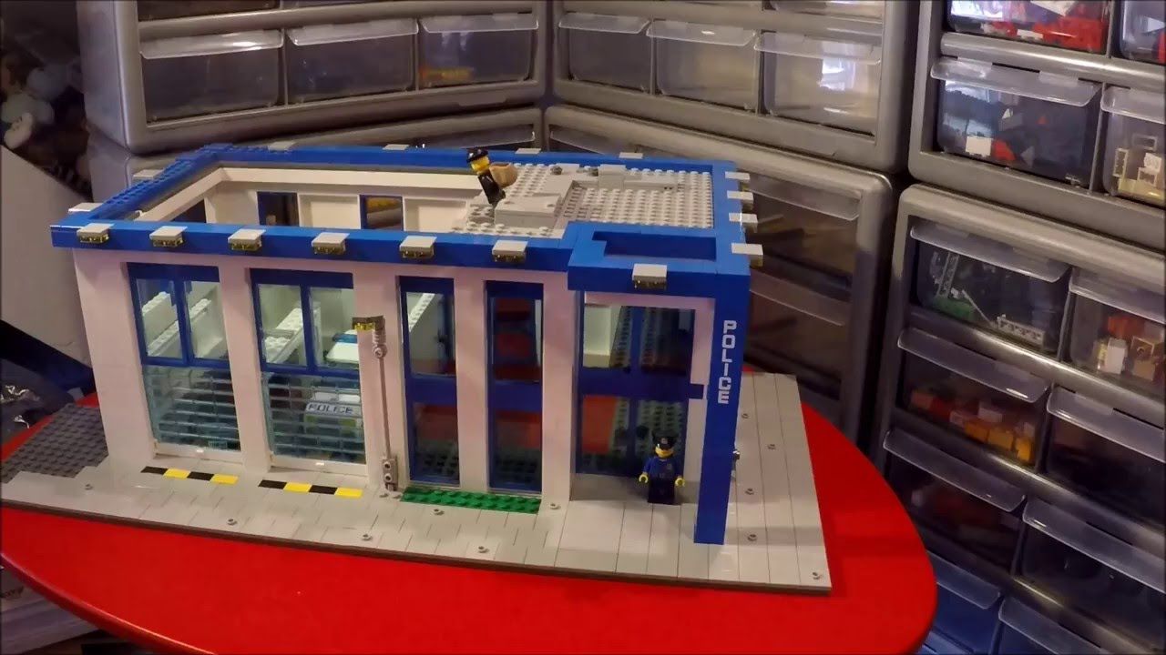 custom lego police station