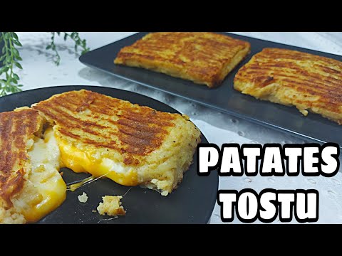 PATATES TOSTU TARİFİ NASIL YAPILIR? 😋BİR KAÇ TANE PATATESLE KAHVALTIDA ZİYAFET👌POTATO TOAST 💯 TOST