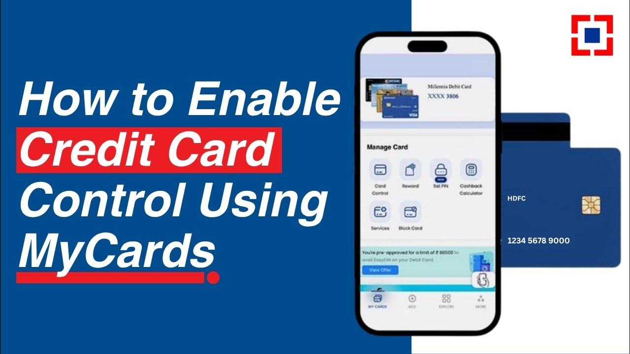 Learn how to enable your card control using mycards hdfc bank youtube