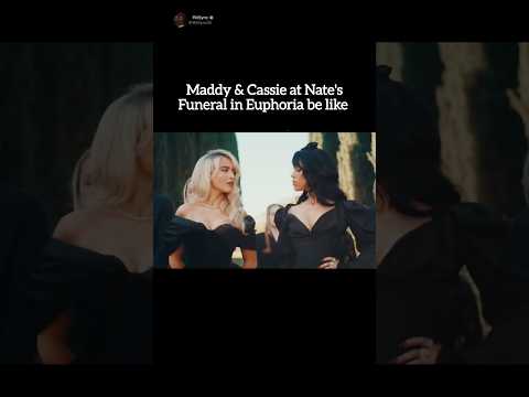Maddy & Cassie at Nate Jacobs funeral #euphoria