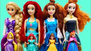 Disney Princess Dress Transformation DIY Miniature Ideas for Barbie  Wig, Dress, Faceup, and More! 4