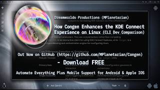 How Congen Enhances the KDE Connect Experience on Linux (CLI Comparison) - [Silent Video]