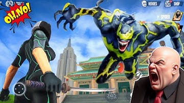 💥VENOM vs VILLAINS💥 in SPIDER FIGHTER 3 GAMEPLAY - ANDROID/IOS.