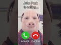 John pork is calling