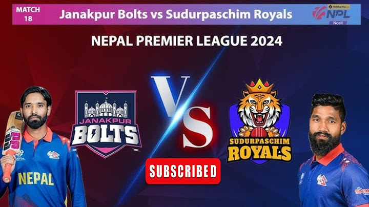 Highlight Janakpur Bolts Vs Sudurpaschim Royal || Siddhartha bank NPL powered by ncell