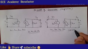 Amplifier 📢 #amplifier : H- model : Hybrid Parameter model of Transistor for CE, CB & CC