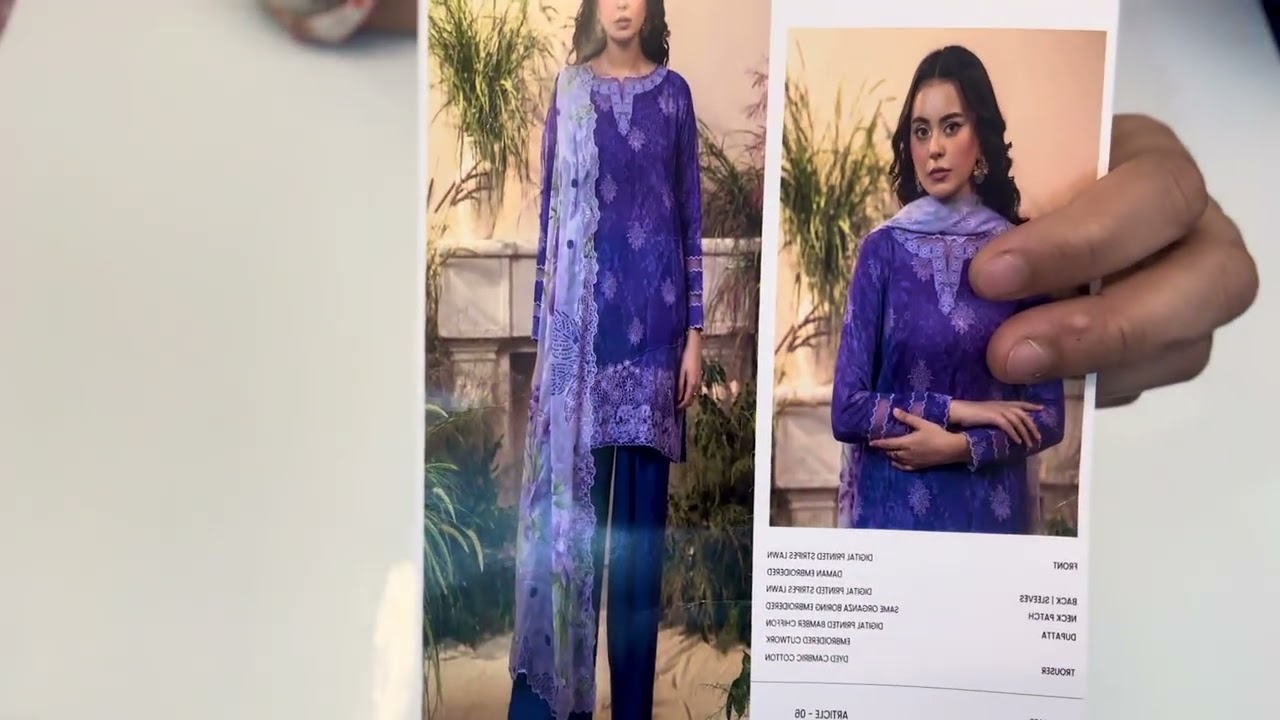 Morja by Guljee lawn Doria emb suits with pure chiffon emb dupatta ✨price -2350/-☎️8445012262