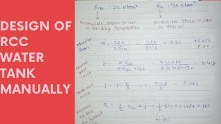 Design of rcc rectangular water tank resting on ground