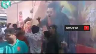 jai lava kusha NTR fans hungama at theatres before release