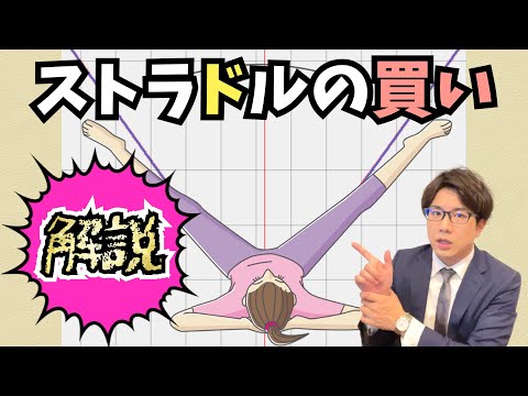 【ストラドルの買い】徹底解説!! 例題も解きます|シミュレーションソフトを使用して損益図を作ればすぐに理解できる！