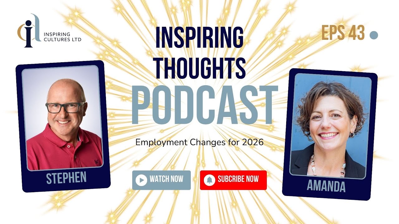 Inspiring Thoughts Podcast. Episode 43.Employment Changes for 2026 with Amanda Nichols