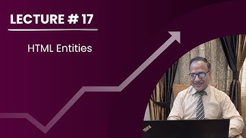 17. HTML Entities | Web Development Tutorial [Urdu/Hindi]