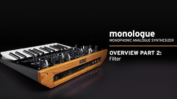 Korg monologue Video Overview Part 2: Filter