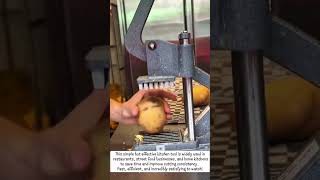 Manual French Fries Cutter Machine | Fast and Satisfying Potato Cutting Process