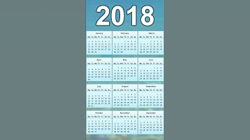 2018 Calendar