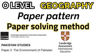 O levels Geography 2059 Paper pattern | How to solve Geography O level paper 2020 | Part 1
