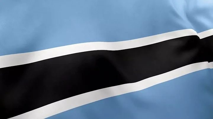 BOTSWANA - Waving Flag Loop 4K