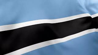 BOTSWANA - Waving Flag Loop 4K