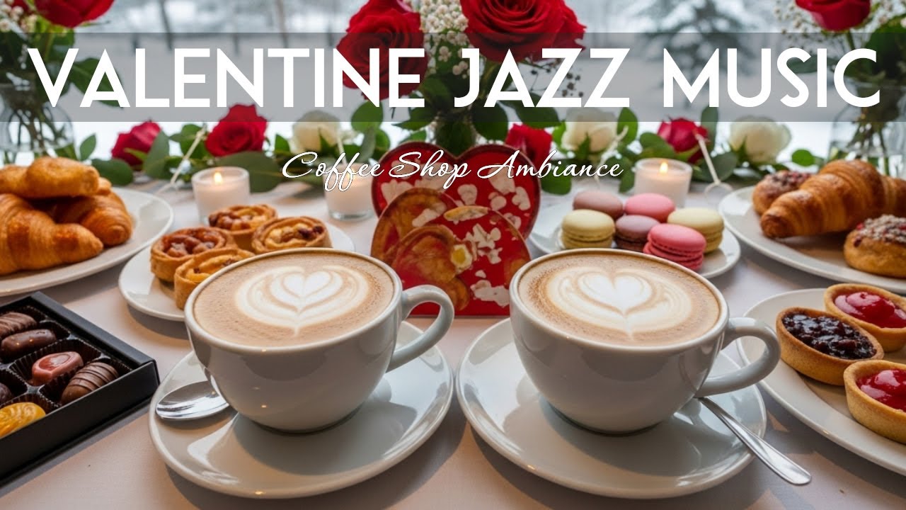 Valentine Jazz Music 🍫 Coffee Shop Ambiance - Sweet Bossa Nova Instrumental for Enjoy your Morning