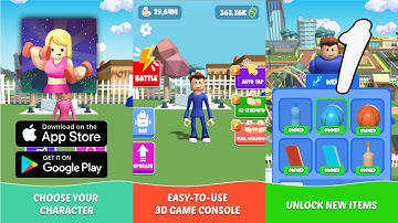 Giant Lift Heroes Idle Workout Gameplay Walkthrough Part 1 (Android, IOS)