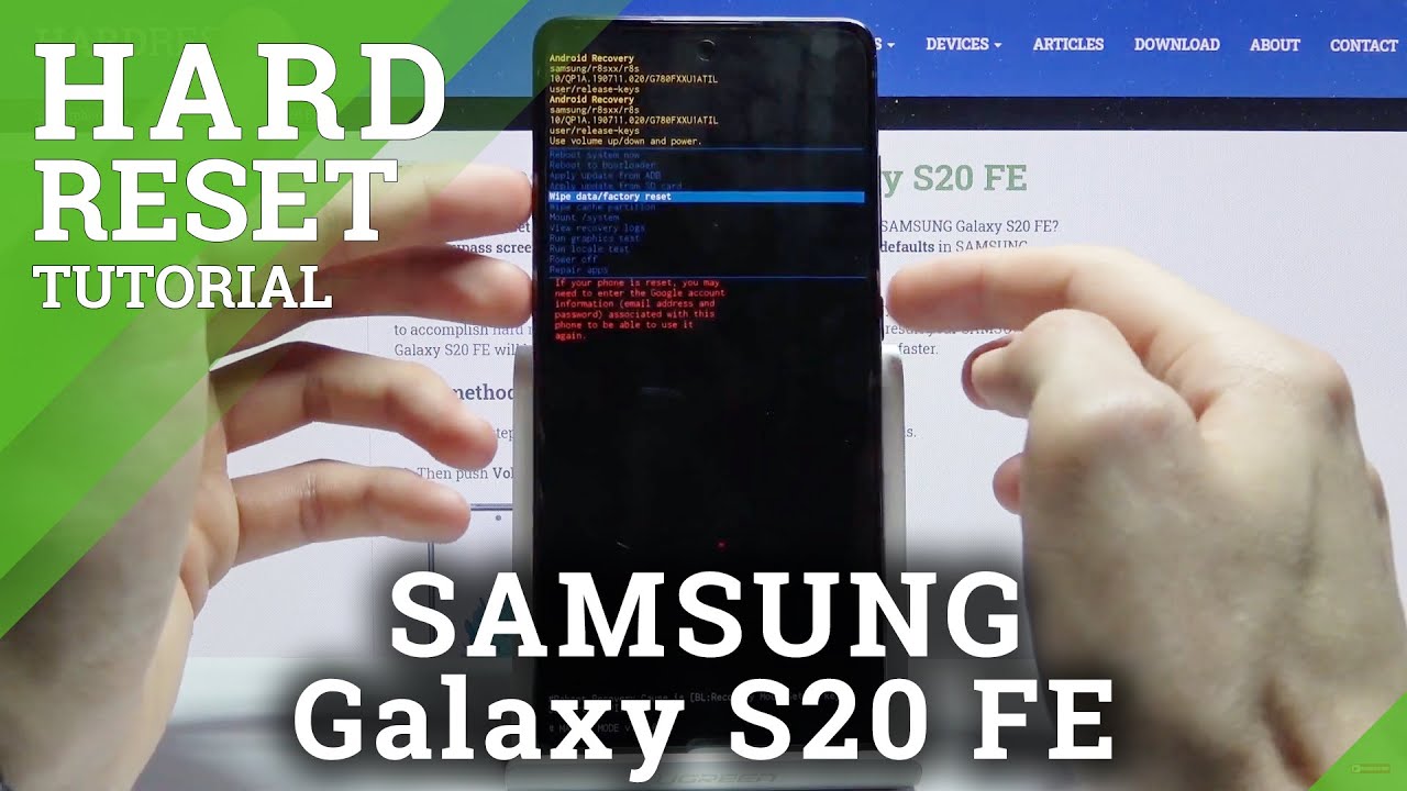 Hard Reset Samsung Galaxy S20