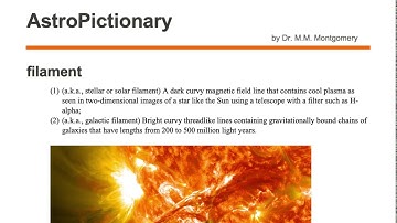 Filament (a.k.a., Galactic Filament or Stellar and Solar Filaments)