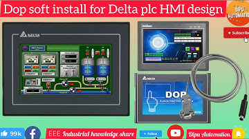 How to Delta plc HMI design software Dopsoft download and install